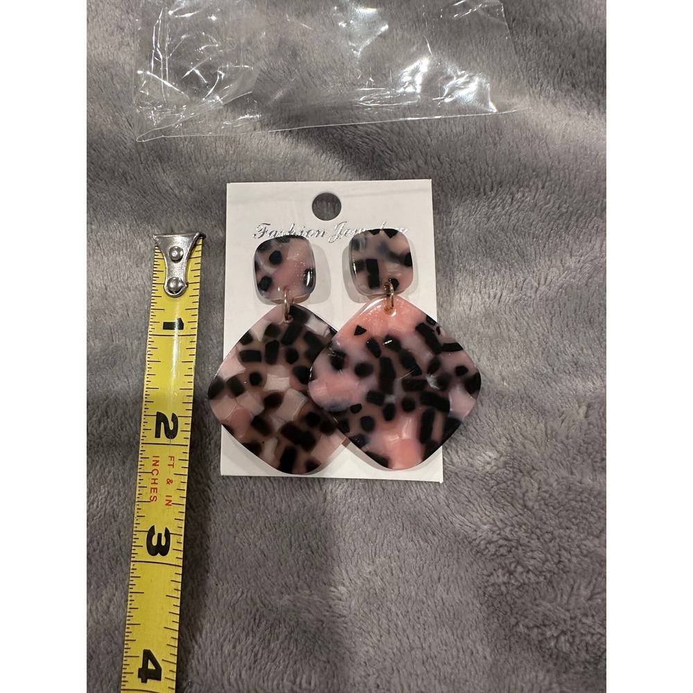 Fashion Earrings Tortoise Dangle Drop Earrings Statement Earrings
